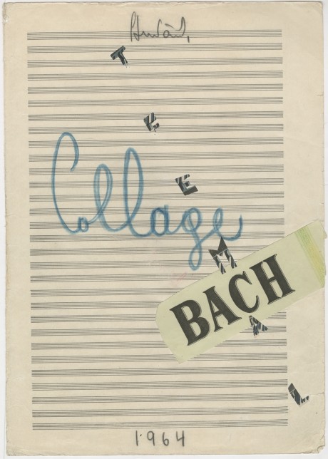 Collage über B-A-C-H (1964) for strings, oboe, harpsichord and piano