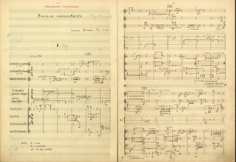 Musica Concertante (1958) for chamber orchestra